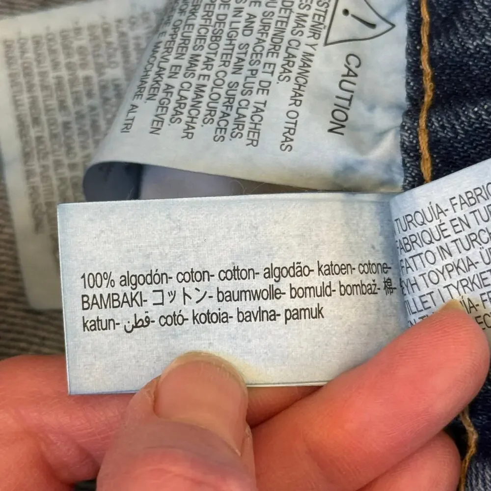 ZARA High Rise Z1975 Straight Leg Jeans Medium Wash Denim Women’s Size 6 - Picture 5 of 11